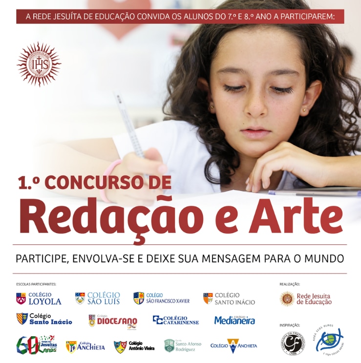Rede Jesuíta de Educação promove o 1º Concurso de Redação e Arte
