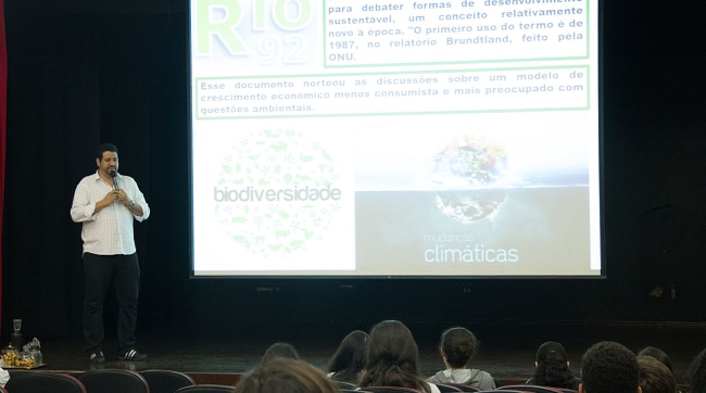 Aula “Enem e Sustentabilidade” mobiliza alunos do Ensino Médio