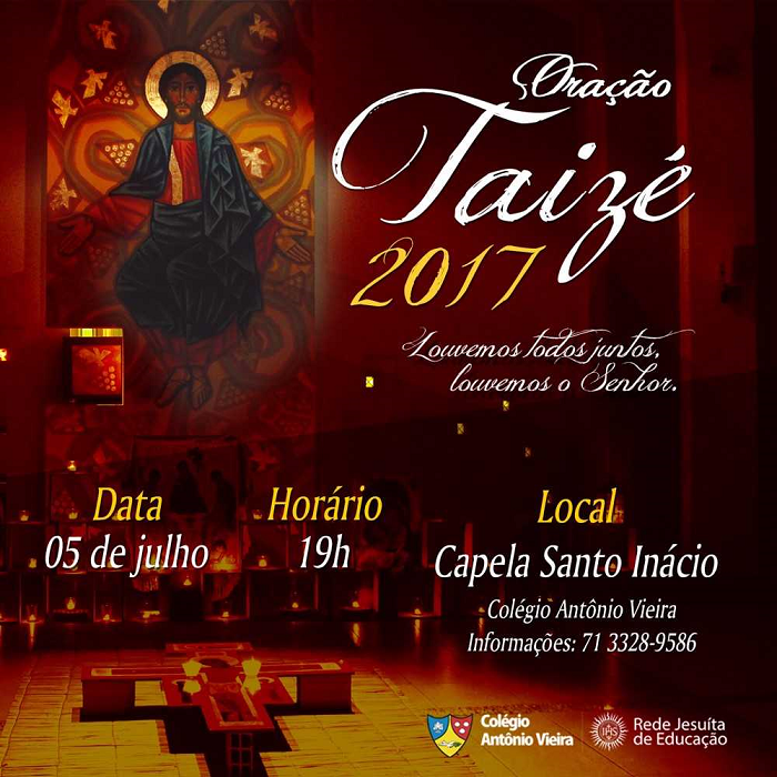 Edição de julho da Oração de Taizé acontece no dia 05