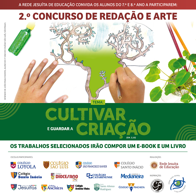 Concurso de Redação e Arte da Rede Jesuíta Educação tem votação aberta até 31/10