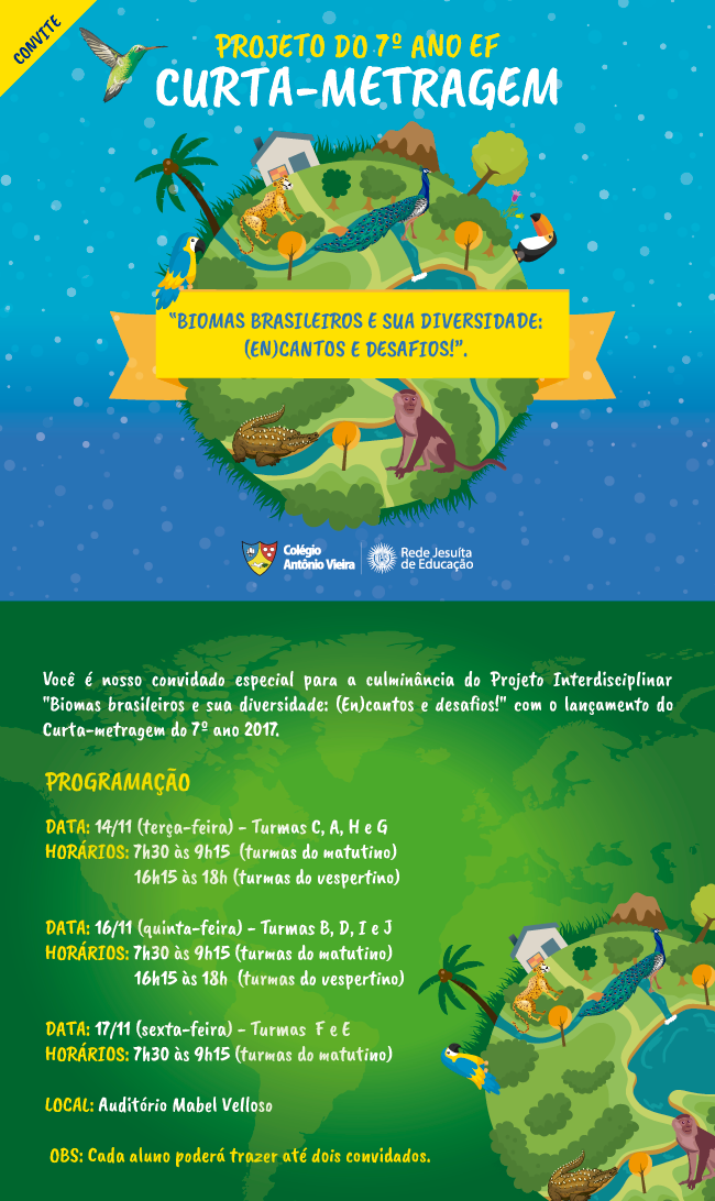 Culminância do projeto “Curta-Metragem” destaca a biodiversidade brasileira
