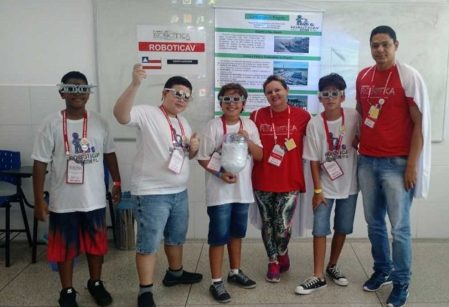 Alunos do Vieirinha apresentam projeto sustentável em competição nacional de Robótica