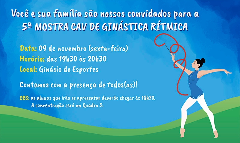 DEFE promove 5ª Mostra CAV de GR no dia 09 de novembro