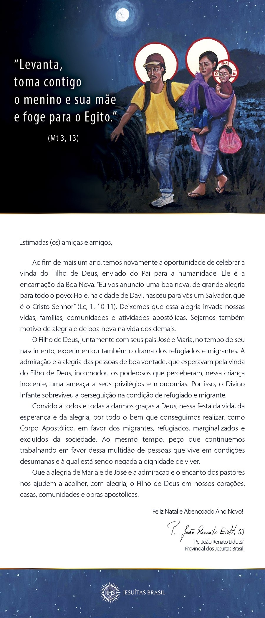 Mensagem de Natal do Provincial dos Jesuítas do Brasil