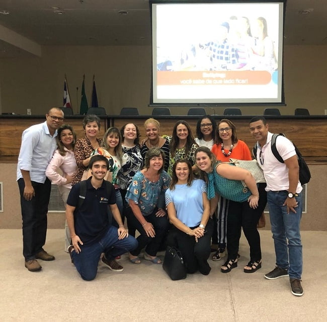 Colaboradores do Vieira participam de lançamento de campanha de prevenção e combate ao bullying