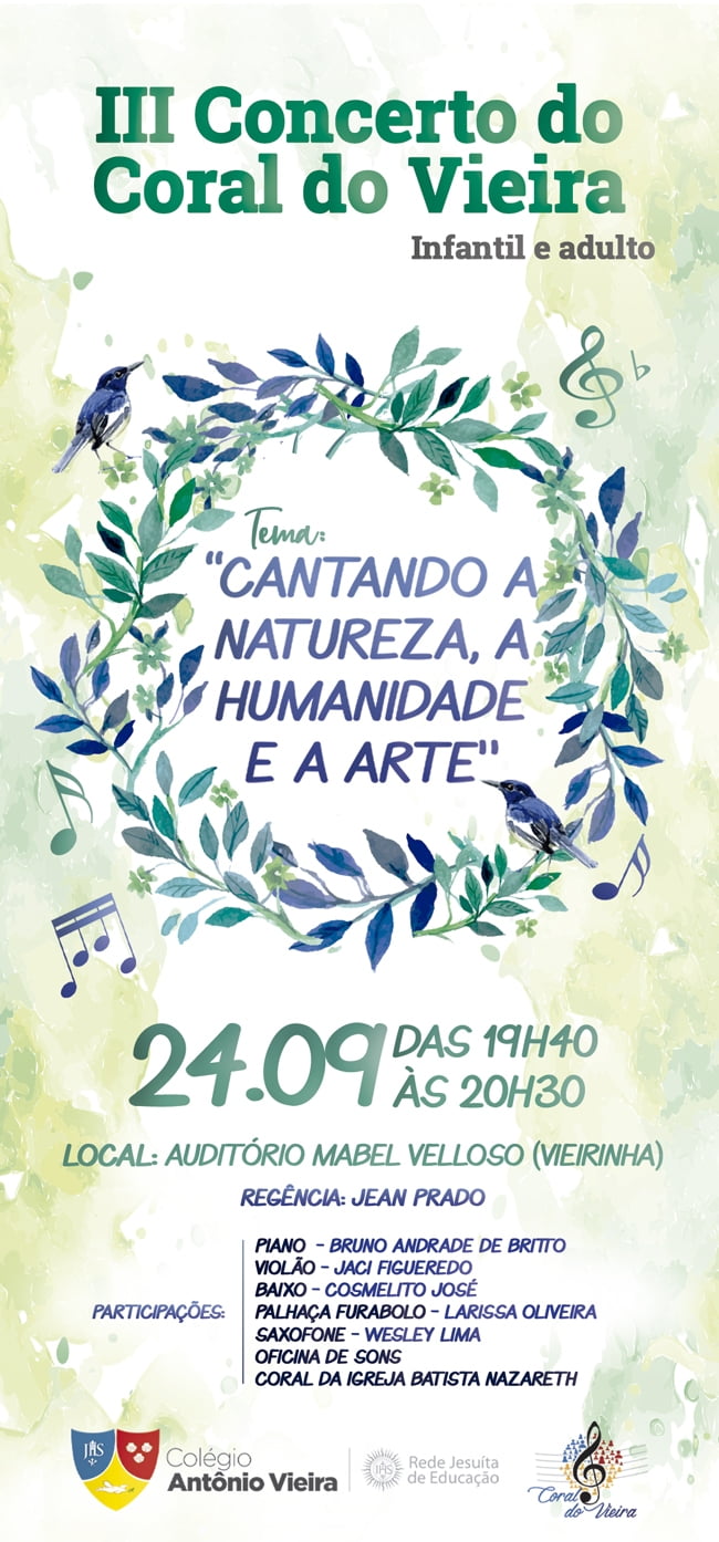 Coral do Vieira apresenta concerto no dia 24 de setembro