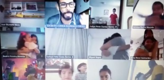 Movimento em casa: alunos e famílias têm momento de interação em aulas de Educação Física Online