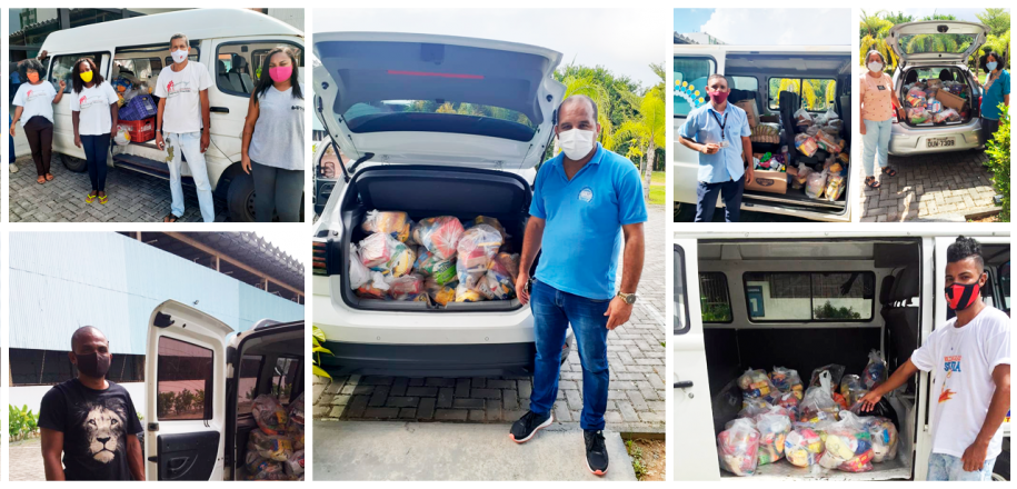 Organizações filantrópicas agradecem por alimentos doados em Drive-thru Solidário do Vieira