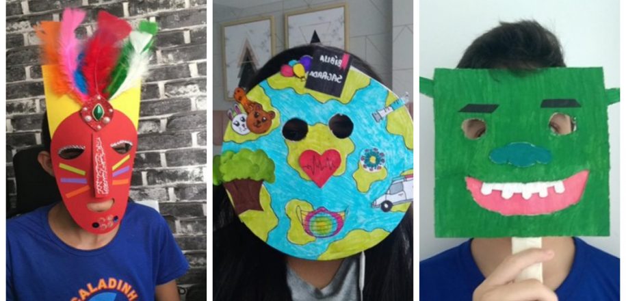Máscaras representam proteção mas também amor e arte em aulas do Vieira