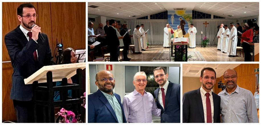 Prof. Guidini é empossado na RJE em cerimônia também marcada pela gratidão ao Ir. Raimundo, SJ