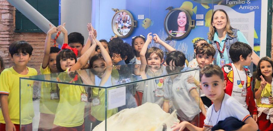 Visita ao Museu do Mar amplia aprendizagens de crianças em projeto interdisciplinar do Vieira