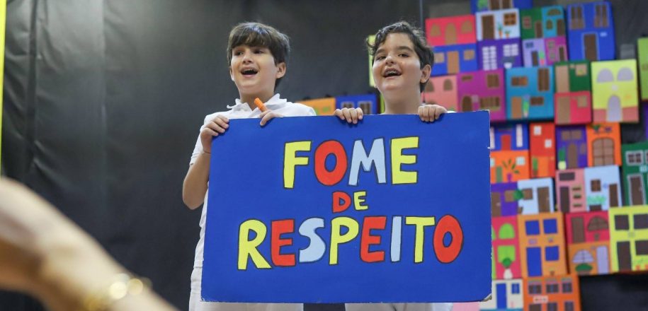 Crianças do Vieira revelam aprendizagens sobre a questão humanitária da fome