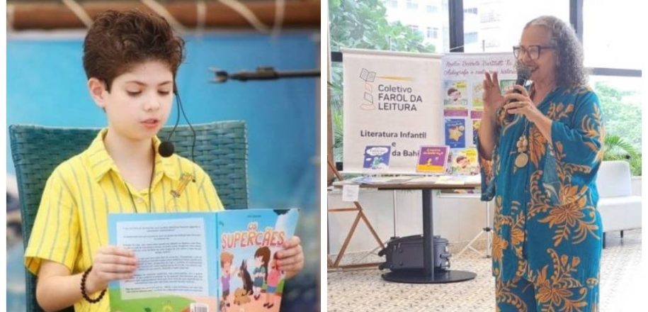DIA DO LIVRO – Professora e aluno escritor do Vieira são destaque em feiras literárias