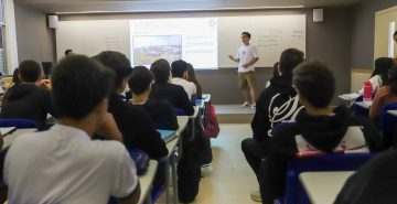 Aprovado em Portugal, Ufba e Unicamp, ex-aluno volta ao Vieira e faz palestra para Terceirão