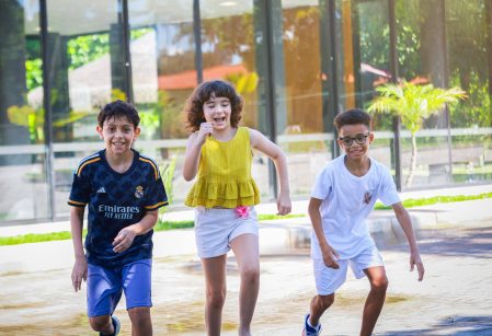 Diversão e aprendizagens marcam primeira Colônia de Férias do Vieira no Sítio Loyola
