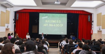 Vieira e MP promovem palestras para estudantes em ação preventiva contra bullying e cyberbullying