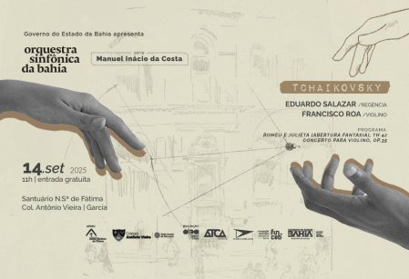 Osba apresenta obras de Tchaikovsky em concerto gratuito neste domingo (14) no santuário do Vieira