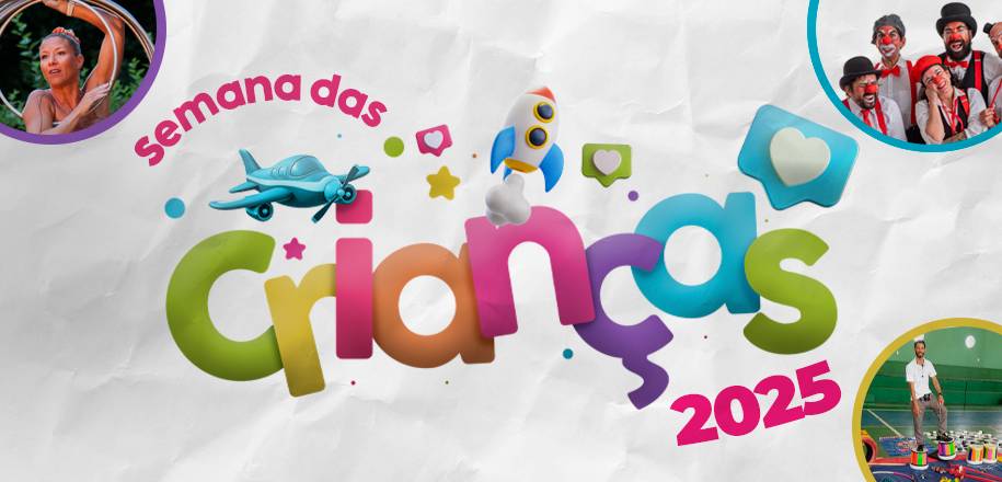 Semana da Criança com música, riso e muita diversão no Vieira. Confira as atrações!