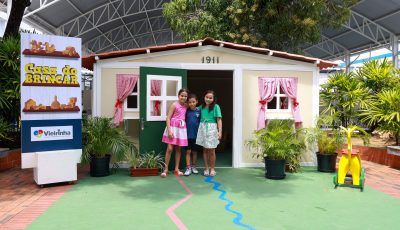 Crianças pedem e casa fica! Casa do Brincar passa a compor espaço de aprendizagens do Vieirinha