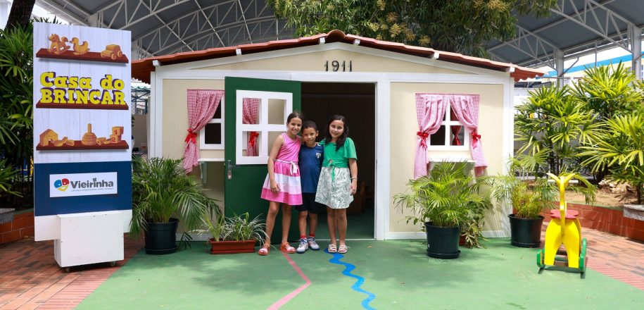 Crianças pedem e casa fica! Casa do Brincar passa a compor espaço de aprendizagens do Vieirinha