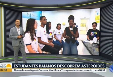 Estudantes do Vieira ganham destaque na imprensa local e nacional por descoberta de 13 asteroides