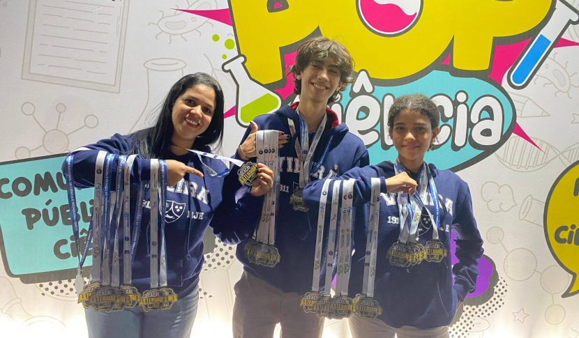 Equipes do Vieira conquistam 30 medalhas em Brasília pela descoberta de 13 novos asteroides