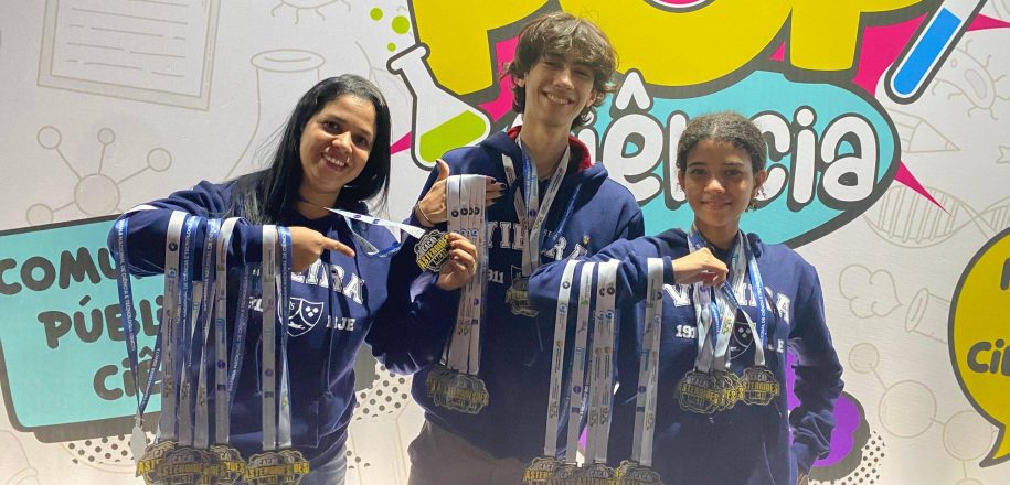 Equipes do Vieira conquistam 30 medalhas em Brasília pela descoberta de 13 novos asteroides