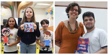 Dia Nacional do Livro é celebrado no Vieira em bate-papo literário com aluna e mãe escritoras