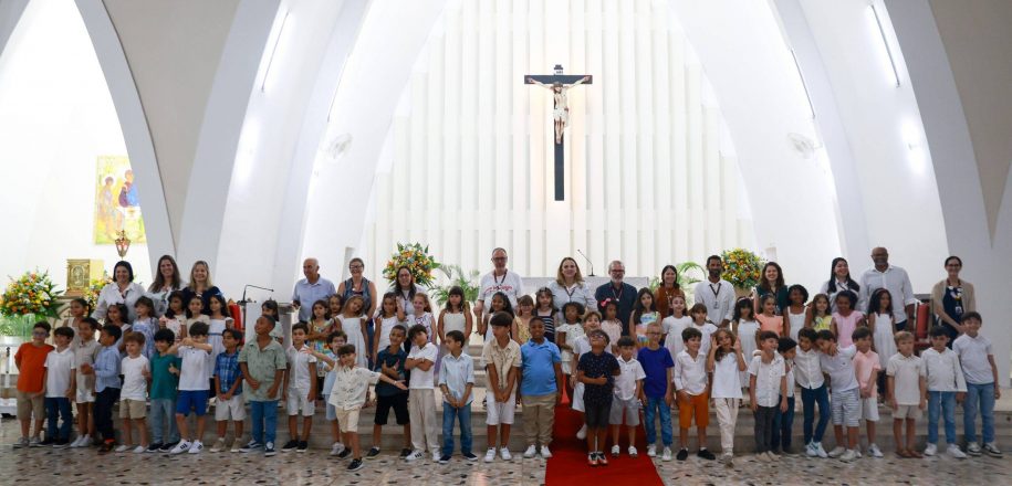 Missa de Ação de Graças marca momento especial na educação de crianças: a conclusão do 1º ano EF