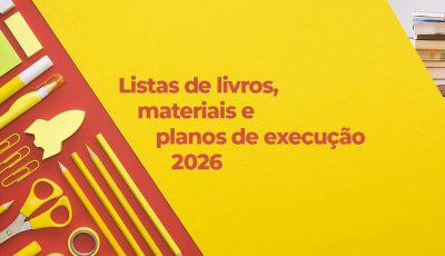 Listas de livros, materiais e planos de execução 2026