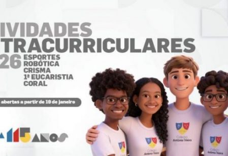Atividades extracurriculares do Vieira têm inscrições abertas no dia 19 de janeiro