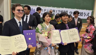 Ex-aluno do Vieira, engenheiro e pesquisador Pedro Valois torna-se PhD no Japão