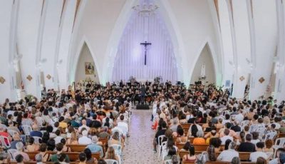 Osba realiza concerto gratuito no Santuário Nossa Senhora de Fátima neste domingo