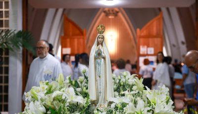 Missa especial no Santuário Nossa Senhora de Fátima encerra programação da Coroação de Maria