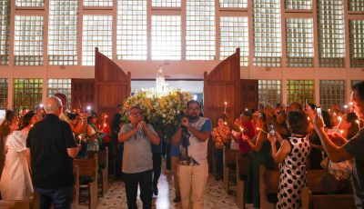Fiéis baianos celebram Nossa Senhora de Fátima  em santuário no Vieira