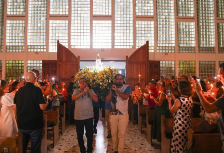 Fiéis baianos celebram Nossa Senhora de Fátima  em santuário no Vieira