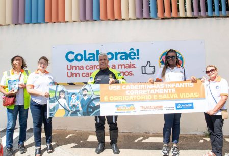 TRÂNSITO – Transalvador realiza ações educativas no Vieira na Operação Volta às Aulas
