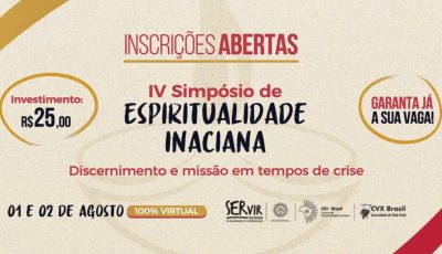 Últimos dias para se inscrever no IV Simpósio de Espiritualidade Inaciana. Evento será em agosto