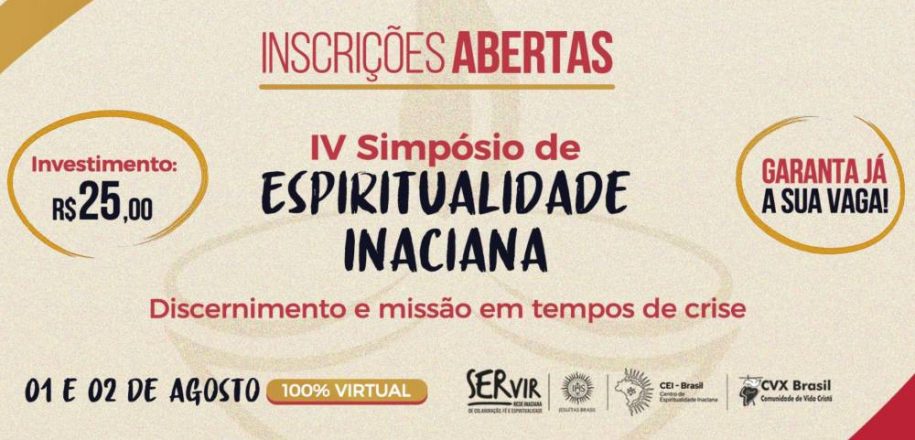 Últimos dias para se inscrever no IV Simpósio de Espiritualidade Inaciana. Evento será em agosto