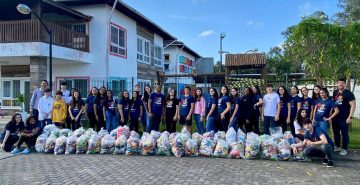 DIA DO VOLUNTARIADO – Campanha Tonelada de Amor entrega mais de 1 mil quilos de alimentos para creche