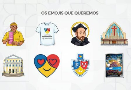 Vieira entra na trend dos emojis e aciona memórias afetivas de gerações de estudantes