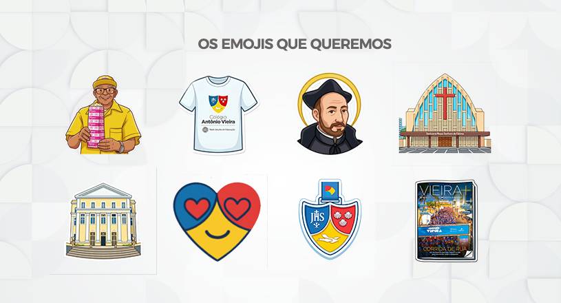 Vieira entra na trend dos emojis e aciona memórias afetivas da comunidade escolar