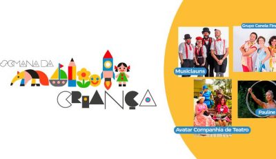 Semana da Criança tem programação especial no Vieira de 5 a 9 de outubro