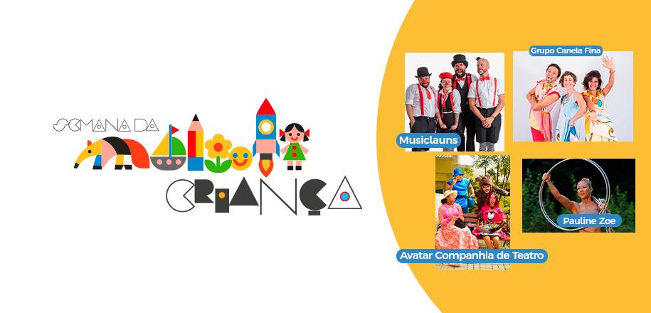 Semana da Criança tem programação especial no Vieira de 5 a 9 de outubro