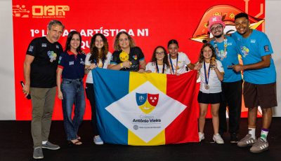Vieira conquista ouro na etapa regional da Olimpíada Brasileira de Robótica