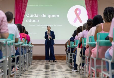 Palestra e Pink Day marcam Outubro Rosa no Vieira 